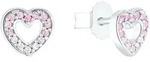 Prinzessin Lillifee M&auml;dchen Ohrstecker 2036560 Herz Silber Zirkonia synth. rosa