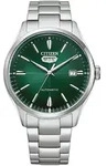 Citizen Herren Armbanduhr NH8391-51XC Automatic Edelstahl gr&uuml;n