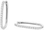 Tom Tailor Damen Creolen 2100561 Silber 925 synth. Zirkonia