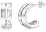 Tom Tailor Damen Halbcreolen 2101810 Silber 925 Zirkonia