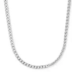 Tom Tailor Herren Halskette 2101846 Edelstahl mit Flachpanzer- und Zopfgliederun...