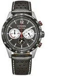 Citizen Herren Racing-Chronograph CA4717-06E Solar Eco Drive Edelstahl Lederband...