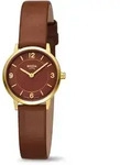 Boccia Damen Armbanduhr Trend 3371-02 Reintitan goldplattiert mit Lederband...