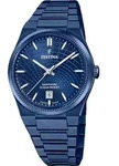 Festina Herren Armbanduhr "Swiss Made" Riv&eacute; F20078/1 Edelstahl dunkelblau IP