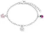 Lillifee Armband 9082414 Marienk&auml;fer Schmetterling & Kleeblatt Silber 925