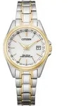 Citizen Damen Armbanduhr EC1186-85A Eco-Drive Funk bicolor
