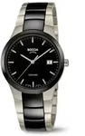Boccia Herren Armbanduhr 3639-01 Ceramic schwarz Titan