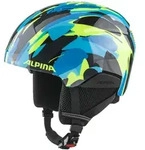 Alpina Pizi Skihelm Kinder neon blue green gloss - 46-51cm