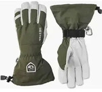 Hestra Army Leather Heli Ski Handschuhe 5 finger oliv - 10