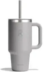 Hydro Flask Travel Tumbler isolierter Becher mit Henkel und Trinkhalm 946ml birc...