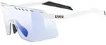 uvex pace stage small Vario Sonnenbrille Sportbrille white matt / mirror blue