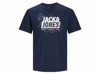 Herren Kurzarm-T-Shirt Jack & Jones LOGO TEE SS 12252376 Marineblau - L