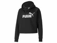 Damen Sweater mit Kapuze Puma Essentials Cropped Logo Schwarz - XS