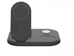 Belkin Boost Charge Qi2 15W Magnetisches 3-in-1 Ladepad - Schwarz