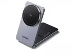 UGREEN Qi2 15W 2-in-1 Kabelloses Ladeger&auml;t MagSafe - Grau