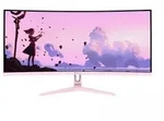 Arozzi Nova 34" Curved VA 3440x1440 165 Hz Gaming Monitor - Rosa