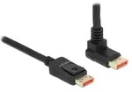 Delock DisplayPort Kabel 1.4 (4k/8k) - Oben gewinkelt - Schwarz - 3m