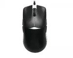 Ducky Feather Black & White Ultralight Gaming-Maus - Huano Blue