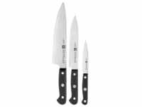 Zwilling Messerset GOURMET 3-teilig in Farbe Metallfarben/schwarz