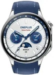 OnePlus Watch 2 [inkl. Kautschuk-Armband emerald blau] 46mm Edelstahlgeh&auml;use silber