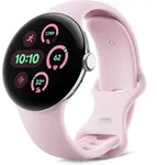 Google Pixel Watch 3 [WiFi only, inkl. Kautschuk-Armband rosa] 41mm Aluminiumgeh&auml;use