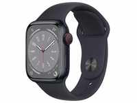 Apple Watch Series 8 [GPS + Cellular, inkl. Sportarmband mitternacht] 41mm