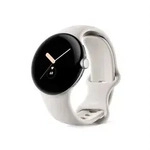 Google Pixel Watch [WiFi, inkl. Sportarmband chalk] 41mm Edelstahlgeh&auml;use silber 