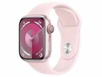 Apple Watch Series 9 [GPS + Cellular, inkl. Sportarmband S/M hellrosa] 41mm