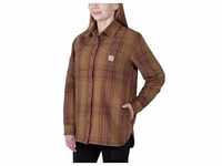 Carhartt Twill L/S Plaid Shirt 105991 - carhartt brown - XS