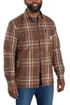 Carhartt FLANNEL SHERPA LINED SHIRT JAC 105430 - burnt sienna - S