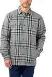 Carhartt FLANNEL SHERPA LINED SHIRT JAC 105430 - asphalt - XL
