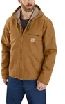 Carhartt Washed Duck Sherpa Lined Jacket 104392 - carhartt brown - S