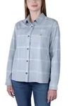 Carhartt Midweight Flannel L/S Plaid Shirt 105989 - neptune - XS