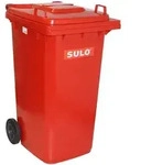 M&uuml;lltonne 240 L Sulo Classic einfarbig - rot
