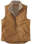 Carhartt&reg; WASHED DUCK LINED MOCK NECK VEST 104277 - carhartt&reg; brown - XL