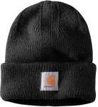 Carhartt Gerippte Beanie mit B&uuml;ndchen 105560 - black - one size