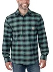 Carhartt Flannel L/S Plaid Shirt 105945 - sea pine - XXL