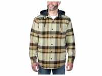Carhartt Jacke Flannel Sherpa-Lined Shirt Jacket 105938 - dark brown - L
