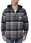 Carhartt Jacke Flannel Sherpa-Lined Shirt Jacket 105938 - black - L