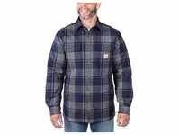 Carhartt Jacke Flannel Sherpa-Lined Shirt Jacket 105939 - navy - XXL