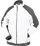 DASSY&reg; Kazan Zweifarbige Fleecejacke - wei&szlig;/zementgrau - XS