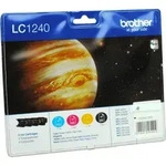 4 Brother Tinten LC-1240VALBPDR Multipack KCMY