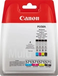 Canon 0386C005, Canon Tinten 0386C008 CLI-571 Multipack KCMY, 4 St&uuml;ck (4 x 7ml)