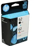 2 HP Tinten N9J71AE 62 Doppelpack KCMY