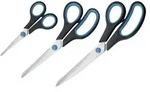 WESTCOTT Scherenset Easy Grip - rostfrei, spitz, 3tlg, blau/schwarz