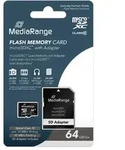 MediaRange Micro SDXC Speicherkarte 64GB Klasse 10 SD-Karten Adapter