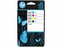 HP 6ZC71AE, HP Tinten 6ZC71AE 932 933 4-farbig, 4 Stück (ca. 1 x 400 BK + 3 x...