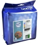 4 Brother Tinten LC-424VAL Multipack KCMY