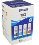 4 Epson Nachf&uuml;lltinten C13T00S64A 103 Multipack KCMY