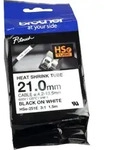Brother P-Touch Schrumpfschlauch HSe-251E schwarz auf wei&szlig; 21mm x 1,5m